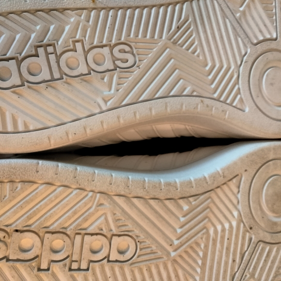 Adidas Hoops 3.0 Mid All White Sneakers - Picture 8 of 9